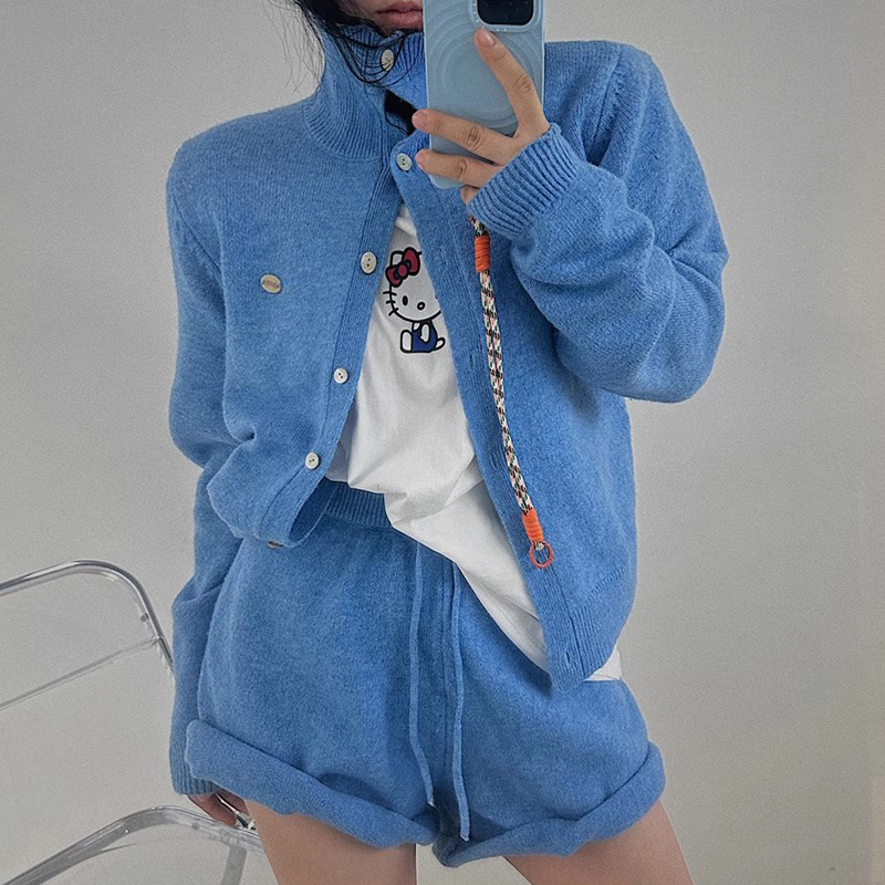 Winter Clothing Korea - سترة كورية أنيقة للخريف بأحرف كلاسيكية