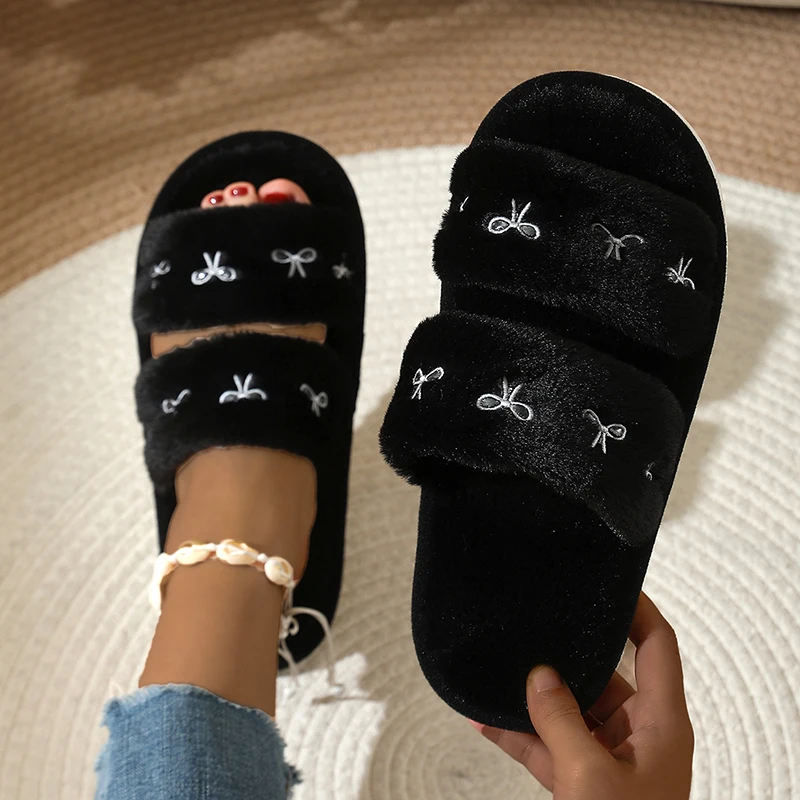 شباشب نسائية أنيقة بتطريز فيون - مراجعة Winter Clothing Korea وسعره