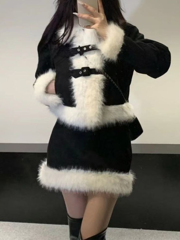 الكورية نمط خمر تصميم مجموعات  - مراجعة Winter Clothing Korea وسعره
