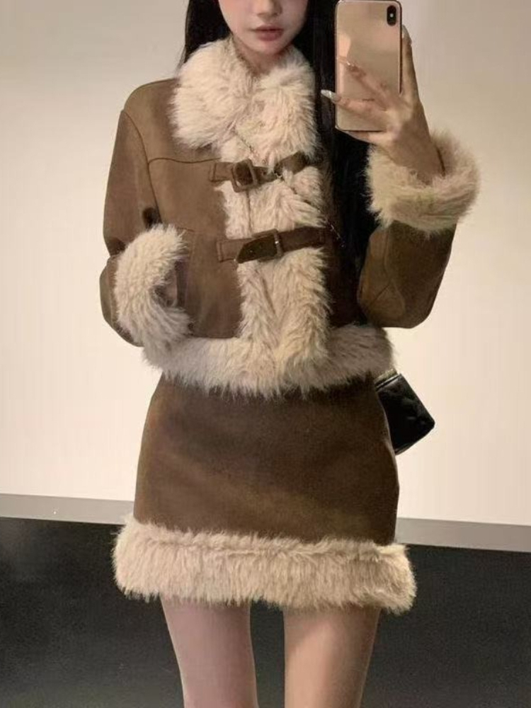 الكورية نمط خمر تصميم مجموعات  - مراجعة Winter Clothing Korea وسعره