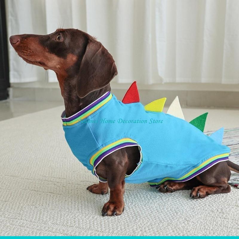 سترة H7BF Dachshund Dinosaur T - مراجعة Winter Clothing For Dogs وسعره