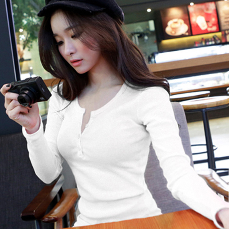 تيشيرت نسائي خريفي 2026 بأزرار - مراجعة Winter Clothing Korea وسعره