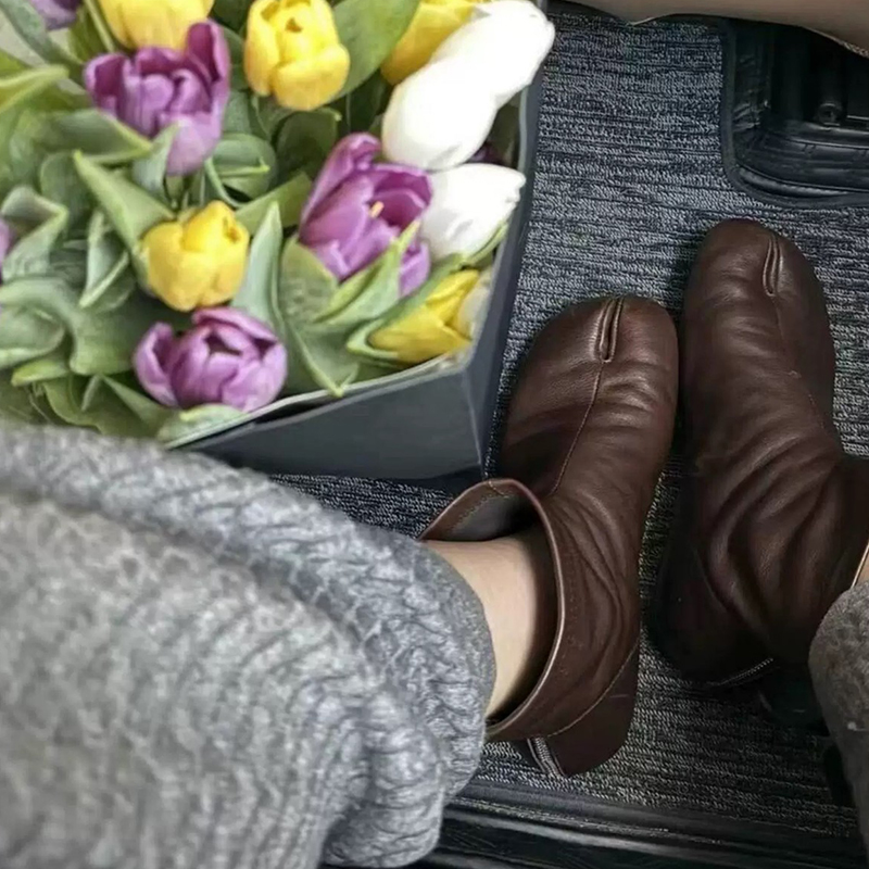 أحذية كاحل نسائية فاخرة بتصميم - مراجعة Winter Clothing Korea وسعره